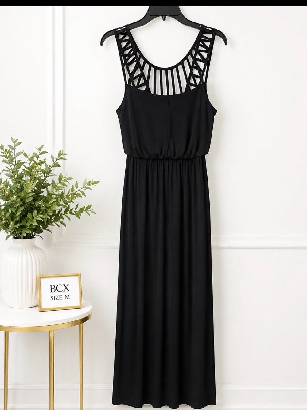 BCX Black Maxi Dress – Size Medium